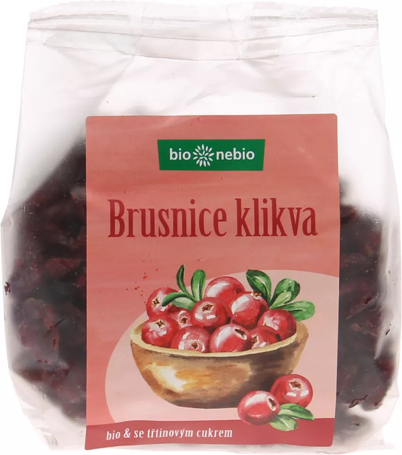 Brusnice suen s trstinovm cukrom 200g bio