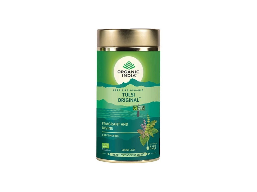 aj tulsi original sypan v plechovke 100g