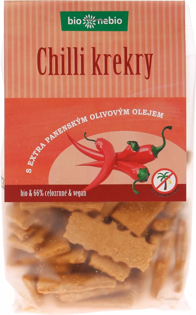 Krekry chilli so slnenicovm olejom 130g bio
