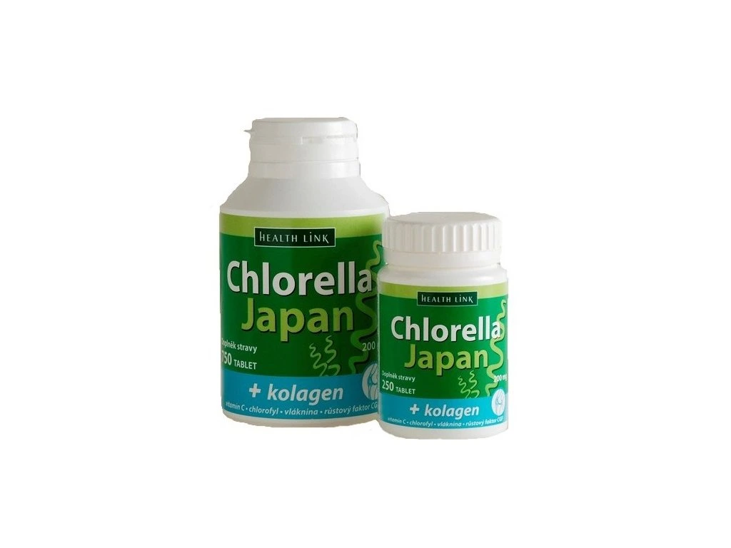 Chlorella Japan s kolagnom 50g 250 ks