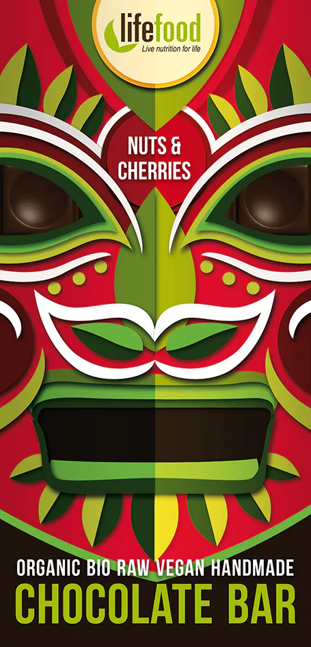 okolda z nepraenho kakaa+orechy a erene 70g bio LIFEFOOD