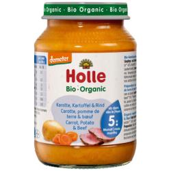 Detsk viva mrkva,zemiaky,hov.mso 190g bio HOLLE