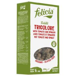 Cestoviny ryov fusilli trojfarebne 250g bio FEL