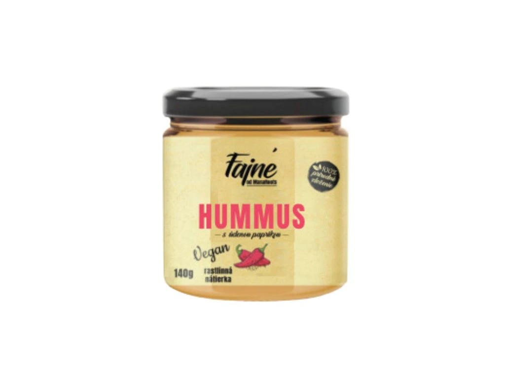 Hummus s denou paprikou 140g Manaroots vegan