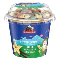 Jogurt vanilka+lentilky Alpenzwerg 137g bio BGL
