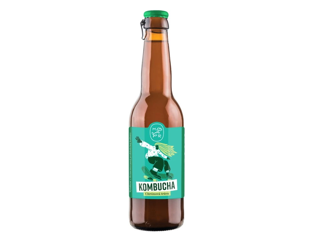 Kombucha citrnov trva 330ml Manaroots