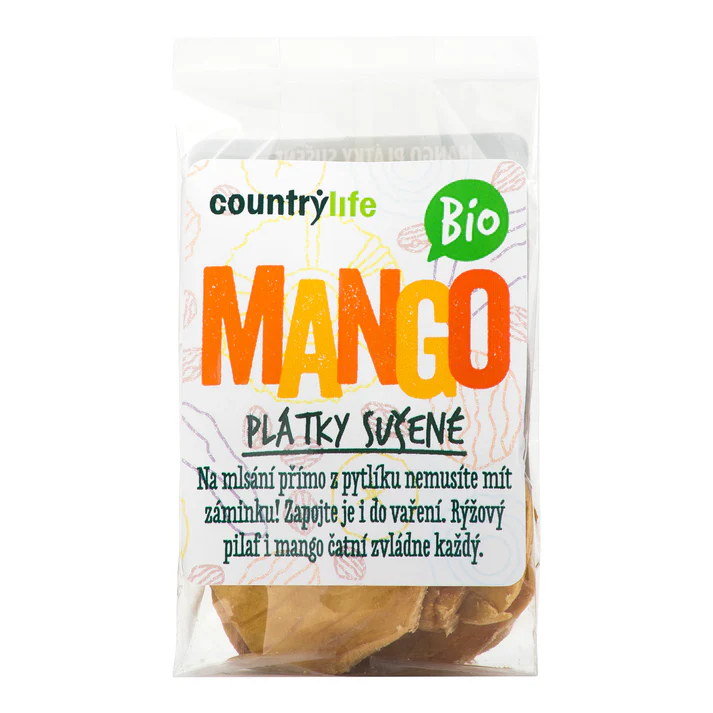 Mango su�en� pl�tky 80g bio