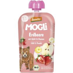 Moothie jahoda, jablko, bann 100g bio MOGLI