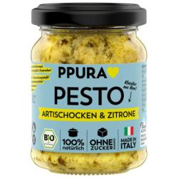 Pesto s artiokmi, petrlenom a citrnom 120g bio vegan PPURA