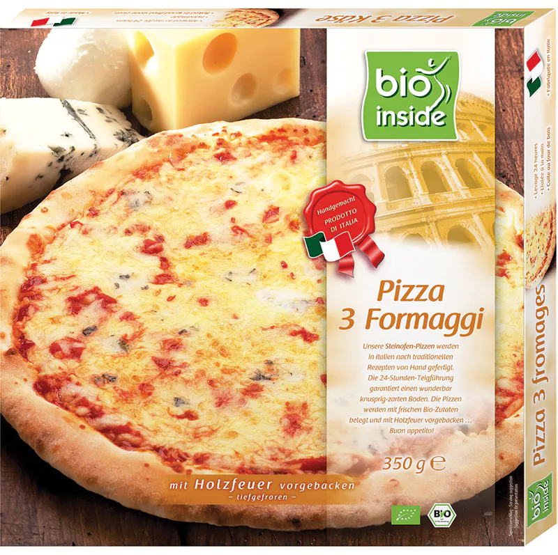 Pizza 3 Formaggi mrazen 350g bio