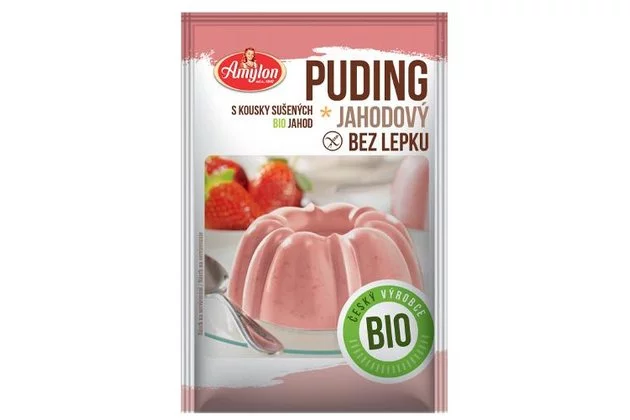 Puding jahodov 40g bio Amylon