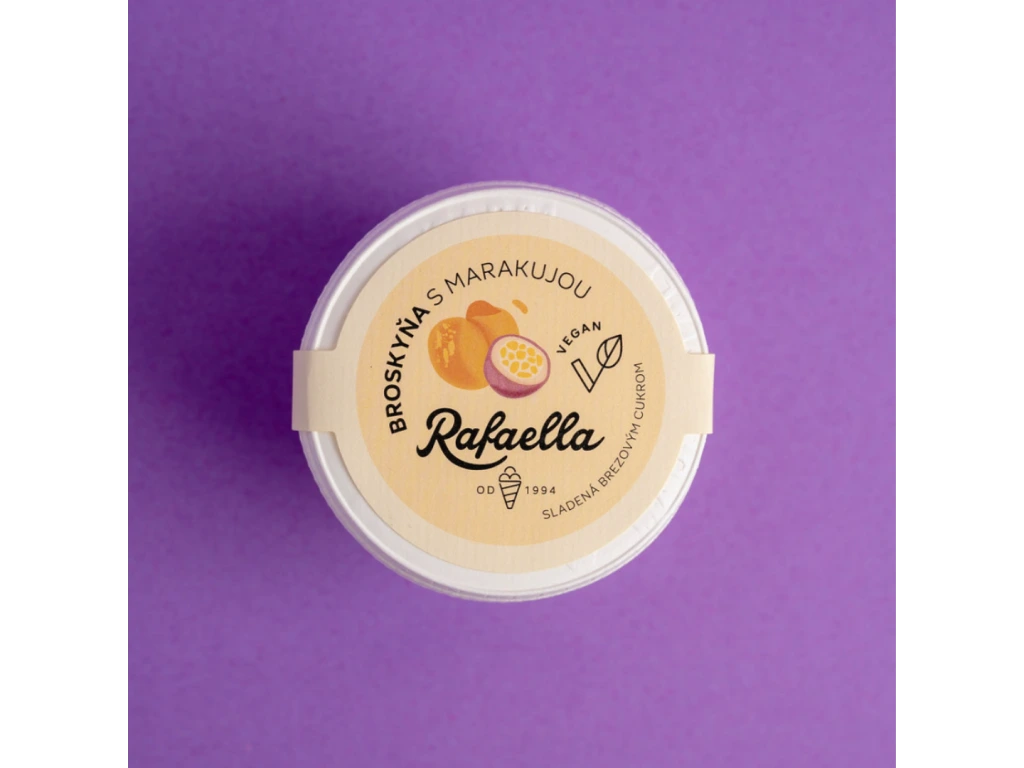 Sorbet brosky�a, marakuja s brez.cukrom 110g vegan