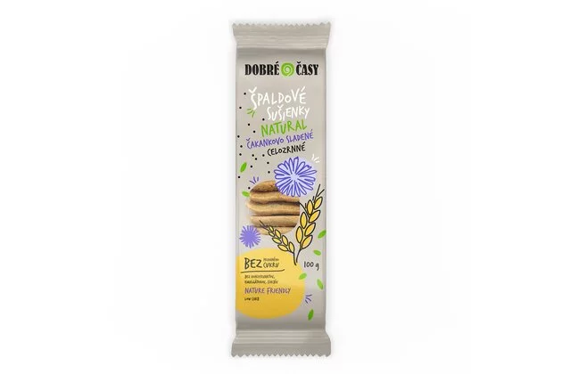 Suienky paldov natural s akankovm sladid. 100g bio Dobr asy