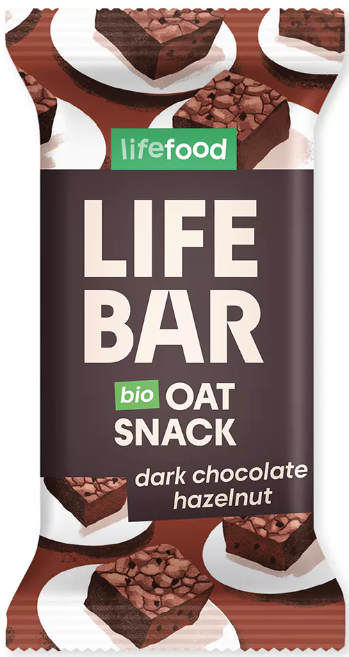 Tyinka ovsen okoldov s lieskovmi oriekami 40g bio LIFEBAR