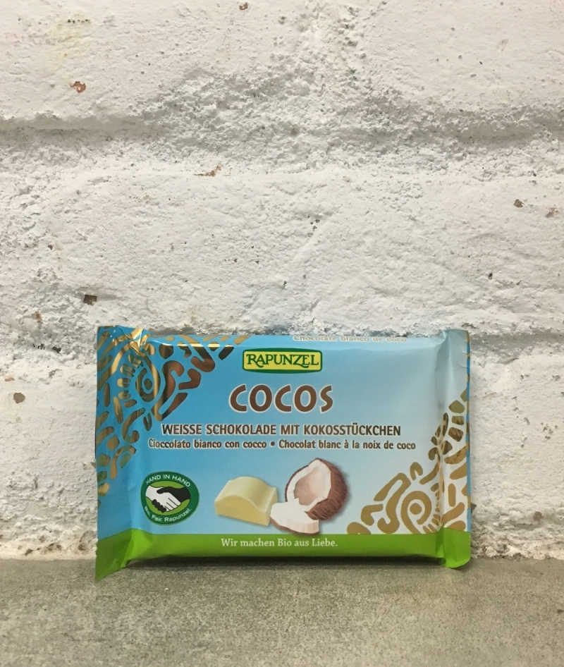 Čokoláda biela s kokosom 100g bio RAP