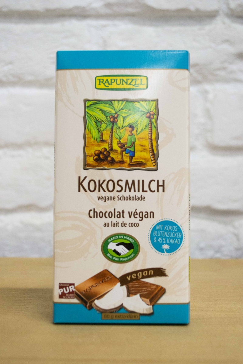 Čokoláda z kokosového mlieka 80g bio Vegan
