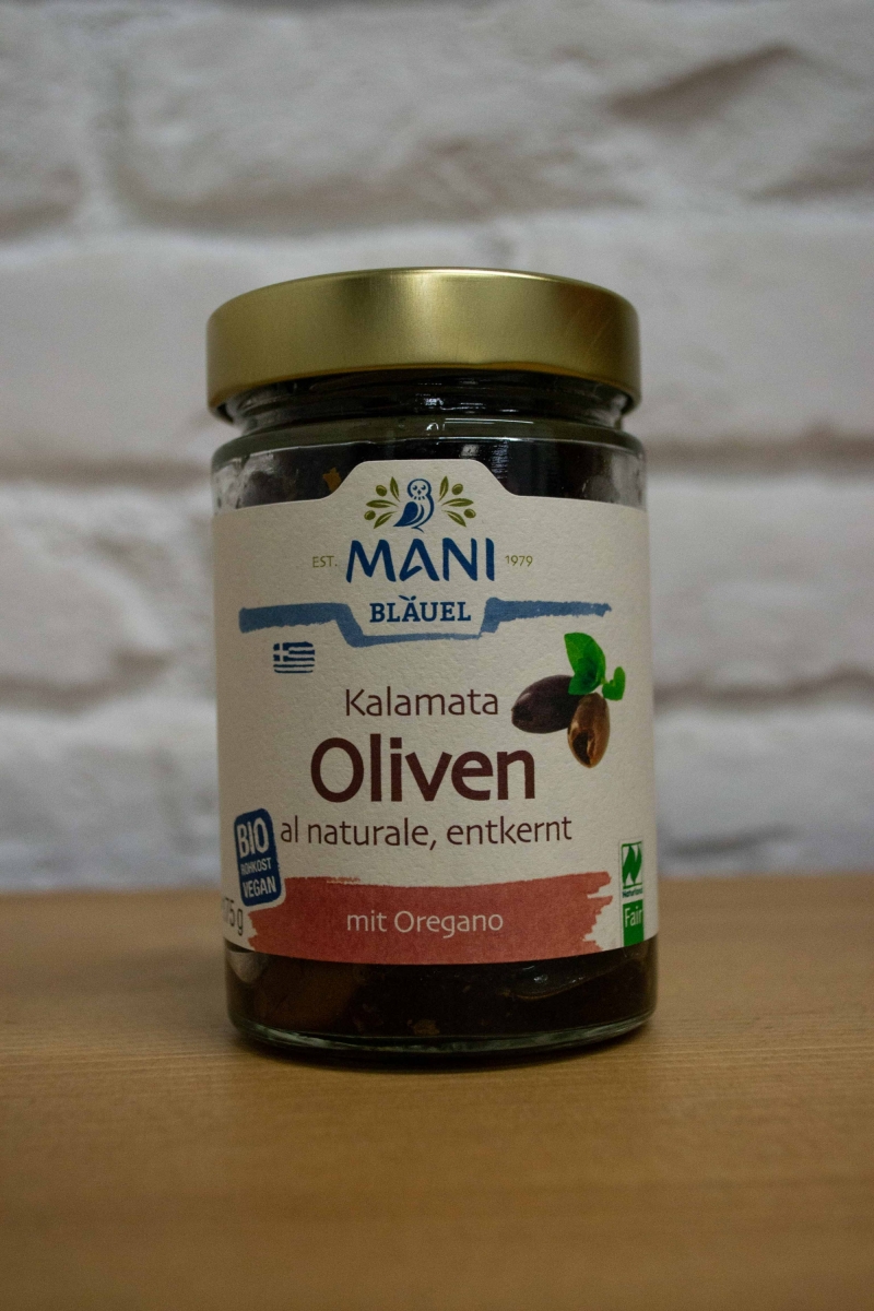 Olivy Kalamata čierne sušené 175g bio MANI